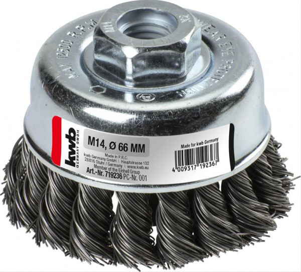 AGGRESSO-FLEX® Topfbürste, HSS Stahldraht, gezopft, lose, 66mm