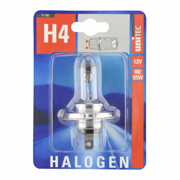 Unitec Halogenlampe H4 12 Volt / 60/55 Watt 1 Stück