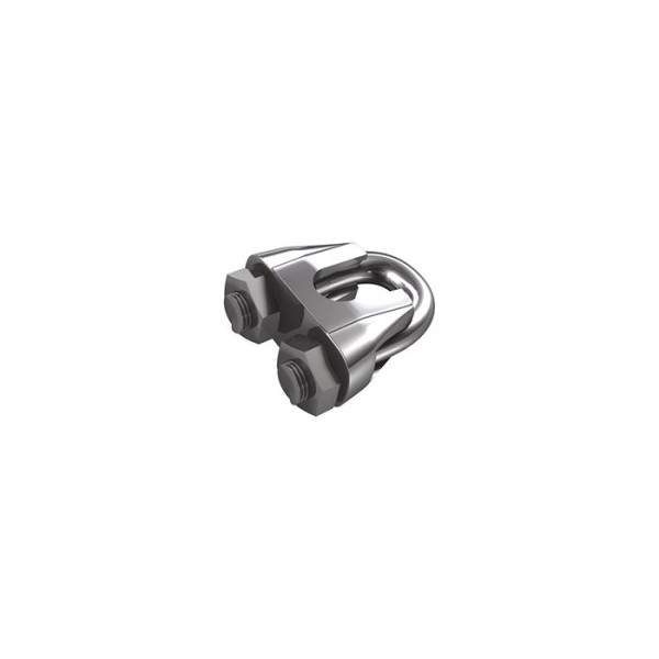Seilklemme für Seil bis 6 mm, Edelstahl, SB-Box 2 Stück