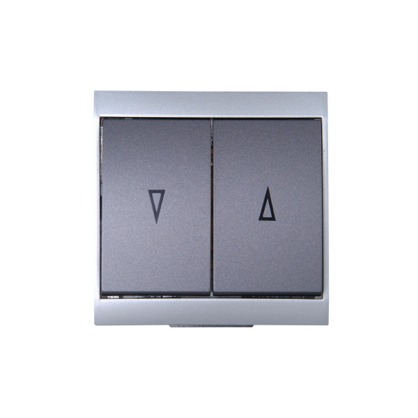 MALTA, anthrazit/silber Jalousienschalter