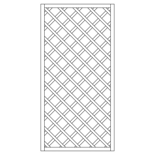 Rankzaun / Rankgitter Trennspalier 10x10 kdi gerade 90x180cm