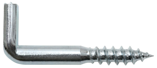 Schraubhaken gerade mit Schlitz 4,7 × 40 mm, verzinkt, 4 Stück