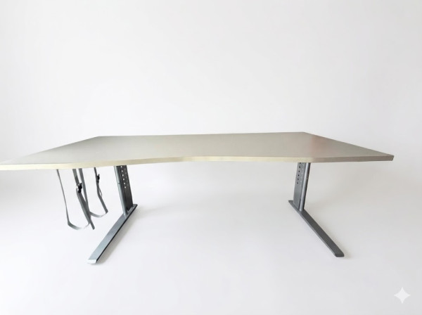 B-Ware XXL Profi-Schreibtisch 200 x 84,5 cm | Weiß & Ergonomisch