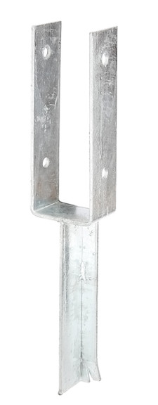 U Pfostenträger Alberts mit Betonanker feuerverzinkt 71x200mm