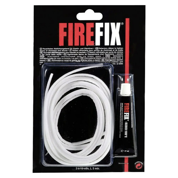 Ofendichtschnur flach 3 m x 3 mm aus Filz inkl. Spezialkleber