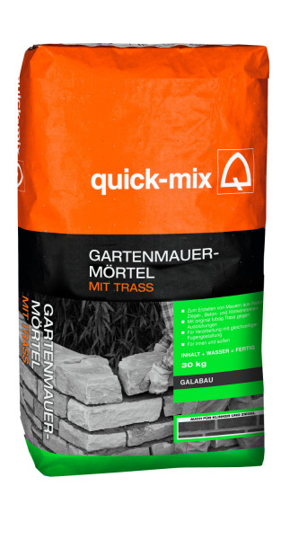 Quick-Mix® Gartenmauer Mörtel mit Trass 30kg