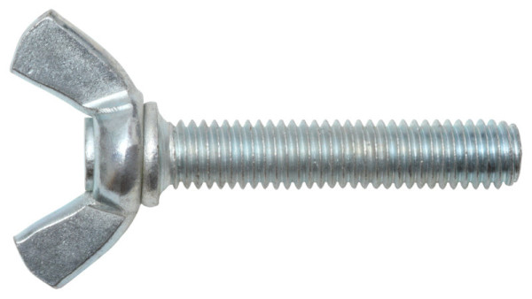 Flügelschrauben M8 × 40 mm, Stahl verzinkt, DIN 316, 2 Stück