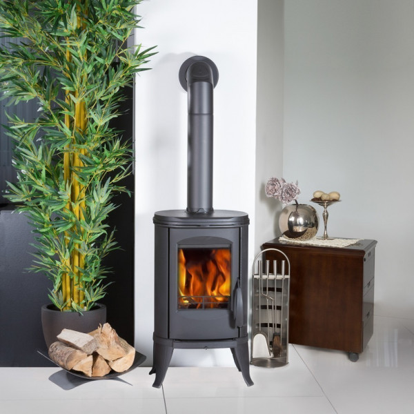 Kaminofen Globe-fire Sirius raumluftunabhängig Guss schwarz 6 kW