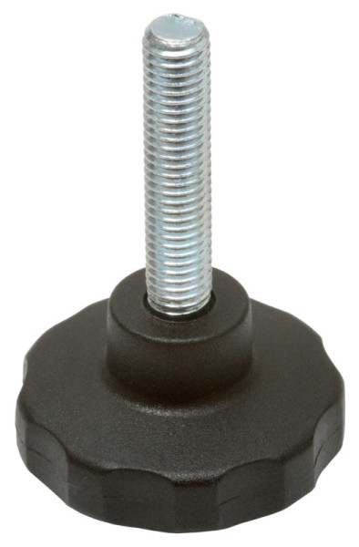 Sterngriffschraube M10 × 38 mm, Ø 50 mm, verzinkt/Kunststoff, 1 Stück