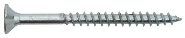 Spanplattenschrauben 5,0 × 80 mm, Senkkopf, galv. verzinkt, 10 Stück