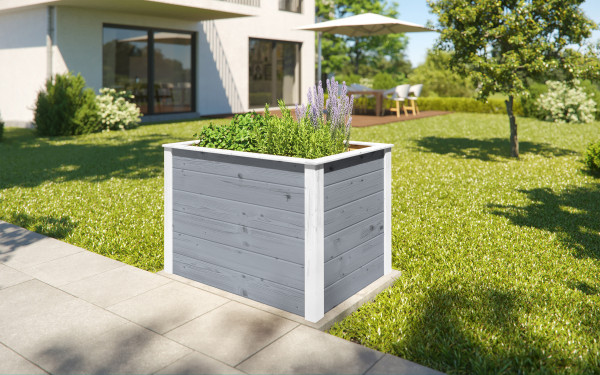 weka Element-Hochbeet Modular,21 mm, grau, 98 x 69