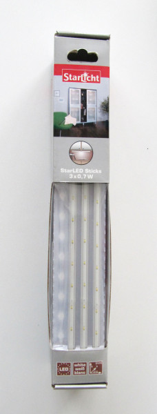 StarLicht Dekoleuchte StarLED Sticks 12 Dioden/Stick 3x0,7W Licht weiß
