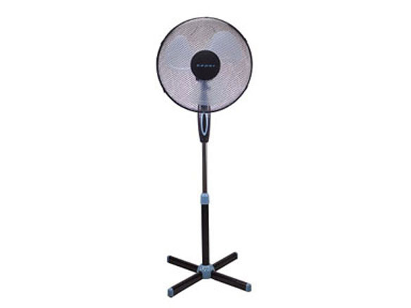 STANDVENTILATOR 40CM 3 Stufen 35W 2,8kg schwarz/blau 53*11,5*43,5cm