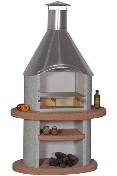 Wellfire Grillkamin Duna Colora Edelstahl 192x110x73cm