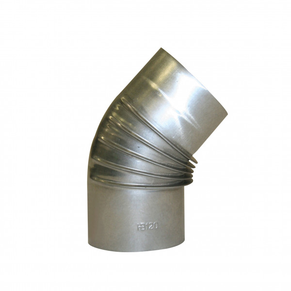 Ofenrohr / Rauchrohr FAL Bogenknie 45° Ø120mm ohne Tür