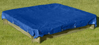 Sandkastenabdeckung / Abdeckplane für Sandkasten 180x180cm blau Sandkastenabdeckung / Abdeckplane für Sandkasten 180x180cm blau