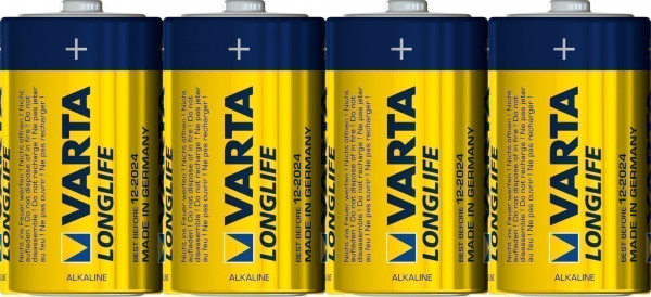 VARTA Long Life D 1,5 V 4 Stück
