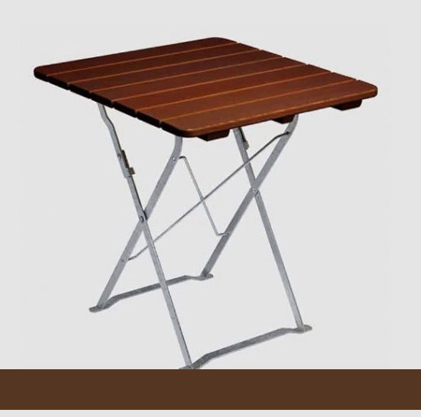 Gartentisch klappbar dunkelbraun T 5190 80x80cm