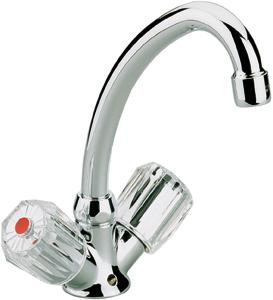 Zweigriffarmatur Standard Plus für Waschtisch chrom