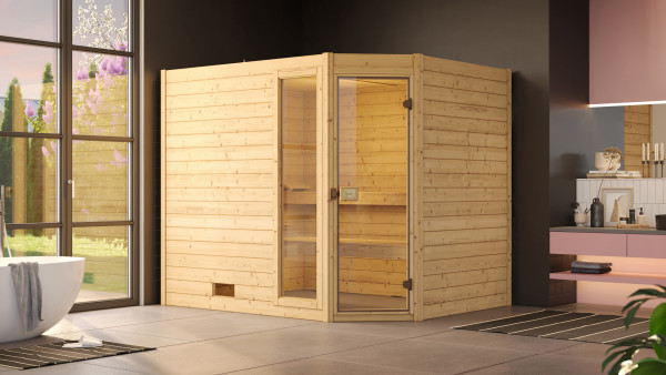 Weka Massivholzsauna VALIDA Eck 3 GTF
