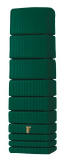 4Rain Regentonne Wandtank Slim 650 Liter grün