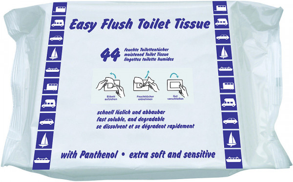 Feuchtes Toilettenpapier schnell löslich