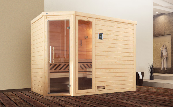Weka Massivholz Elementsauna TURKU 3 GTF