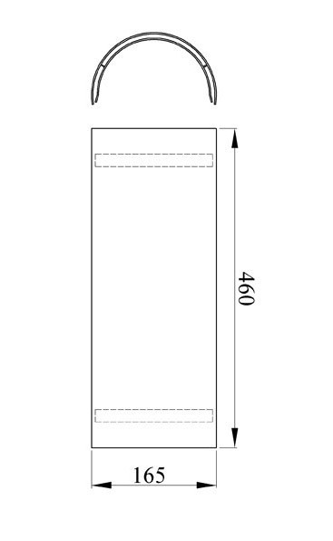 Hitzeschutz Rohrblende Senotherm schwarz Ø130mm