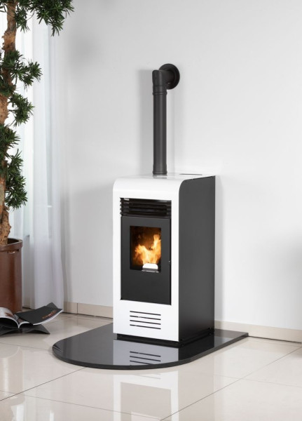Pelletofen Globe-fire Christoph white 7,5kW