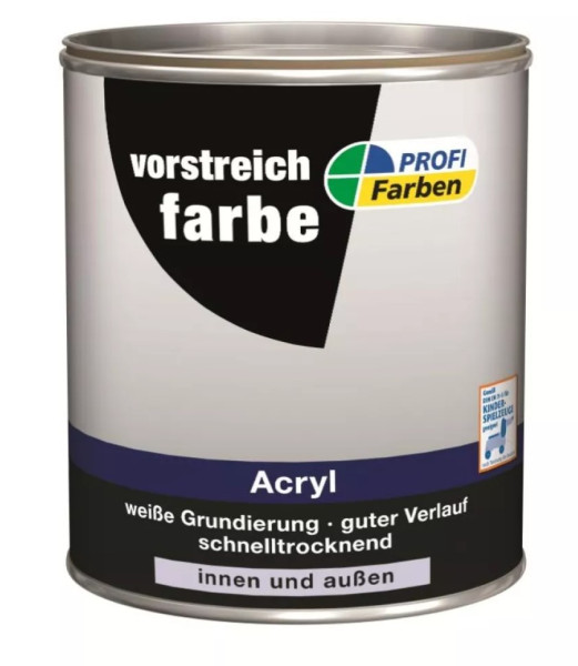 PROFI Acryl Vorstreichfarbe für innen und außen 2,5 l Weiß