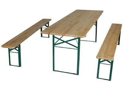 Festzeltgarnitur / Bierzeltgarnitur Tisch 70cm