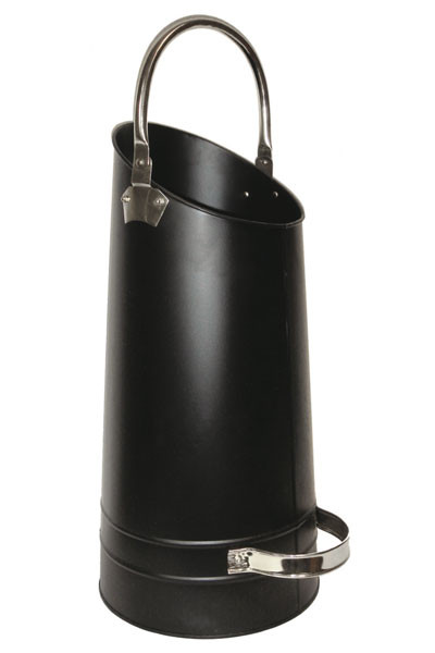B-Ware Pellet / Pelletkorb / Kohlenschütte Lienbacher schw Nickel