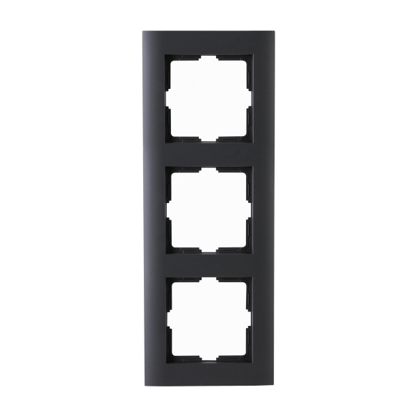 ATHENIS IP44 – 3-fach Abdeckrahmen anthrazit
