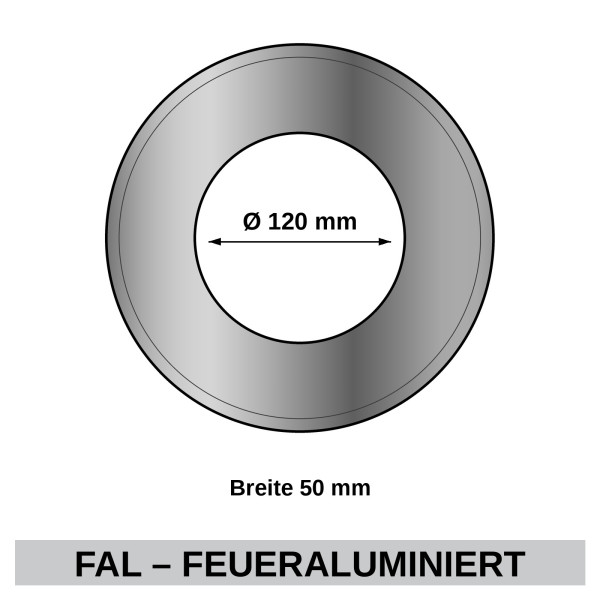 Ofenrohrrosette FAL Ø 120mm