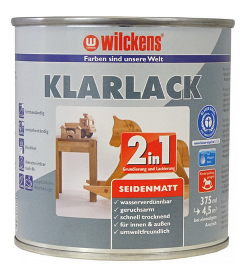 Wilckens® Klarlack 2in1 seidenmatt 375ml