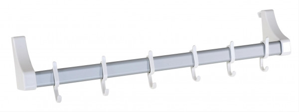 Türgarderobenschiene Aluminium weiß