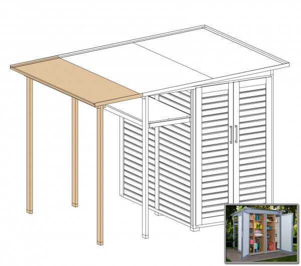 weka Garten [Q] Modul Family, seitlicher Anbau off