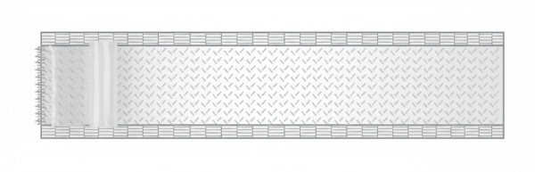 Klettband weiss (Hakenband) selbstklebend – 20 mm Breite – Meterware