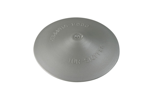 Anti-Rutsch-Türstopper Ø 120 × 25 mm, Kunststoff, silber, 1 Stück