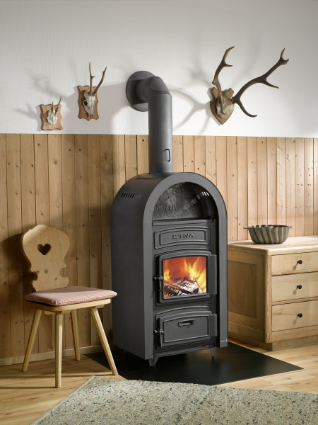 Wamsler Werkstattofen Hüttenofen Etna Guss schwarz 9 kW