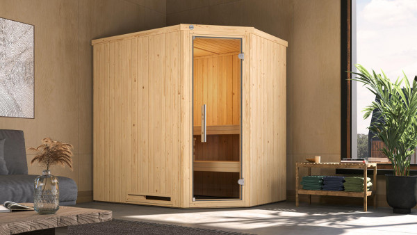 Weka Elementsauna Ecksauna VARBERG 1 GT