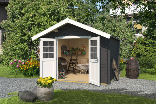 weka Gartenhaus 209 Gr.3, graphitgrau