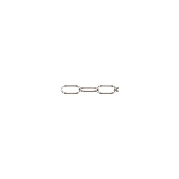 Uhrkette Nr. 2040 Stahl zinnfarben, 1 mm, Meterware
