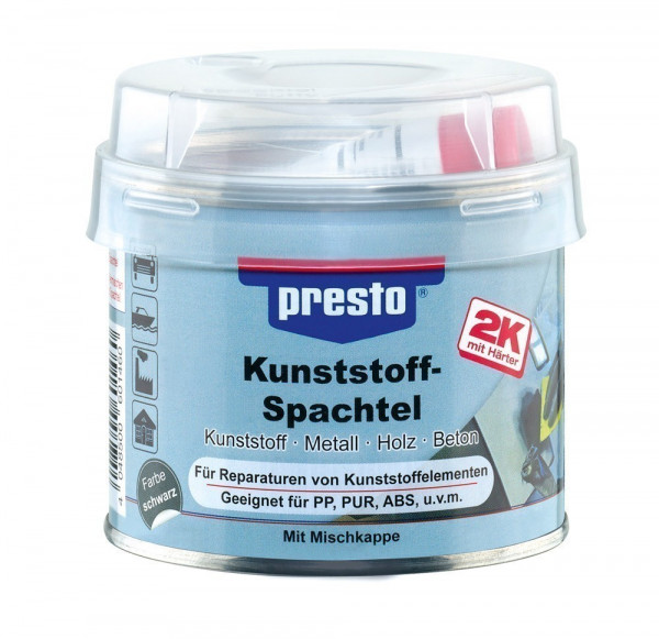 Presto Kunststoffspachtel schwarz 250 g