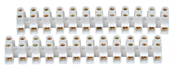 Kopp Lüsterklemmleiste 12 pol. 6mm² 2 Stück