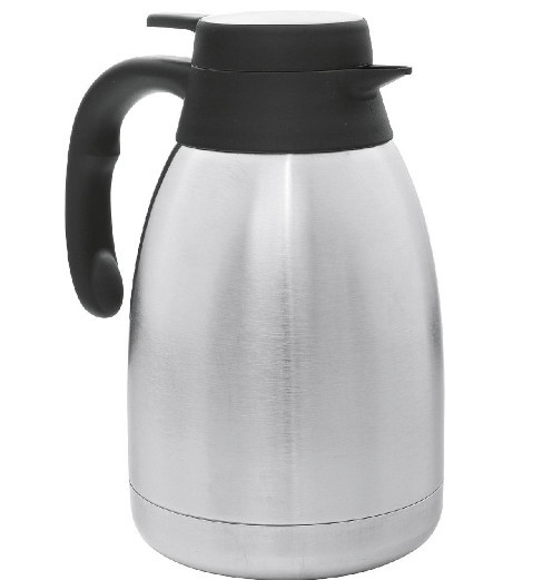 HI Isolierkanne Edelstahl Doppelwandig mit Einhandautomatik 1,5 L