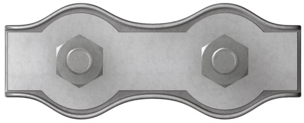 Dörner + Helmer Duplex Drahtseilklemmen 6 mm – Verzinkt, 2 Stück