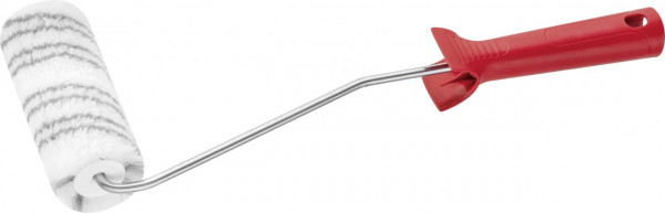 Farbroller Graufaden glatt Polyester Plüsch 10cm Länge 27,5cm