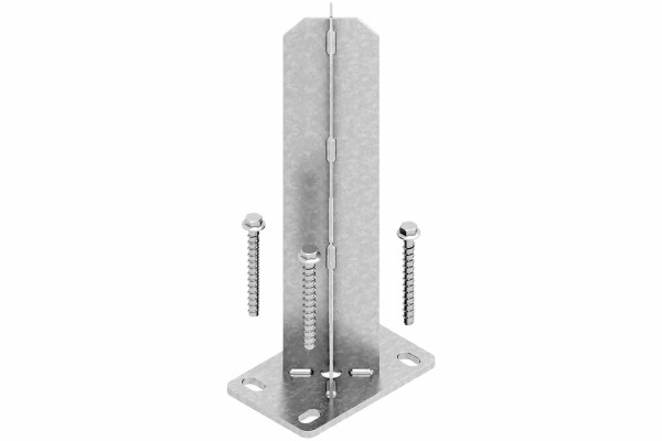BASIC Pfostenträger für Alu-Pfosten 70 x 70 mm, 11 x 17 x 40 cm