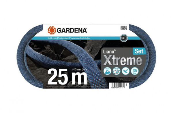 Gardena Textilschlauch Liano Xtreme Set 25m 1/2" 18475-20